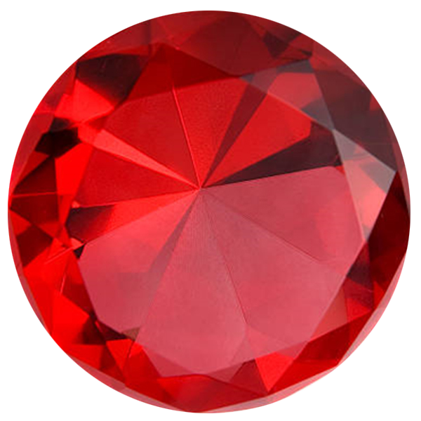 GLASS FILLED RUBY